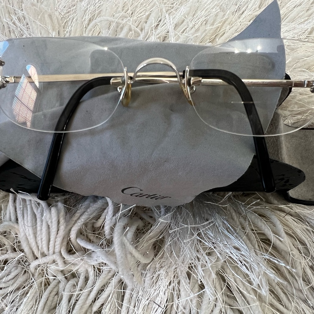 Carter Signature C Rimless Rectangular Eye Glasses - Picture 10 of 10